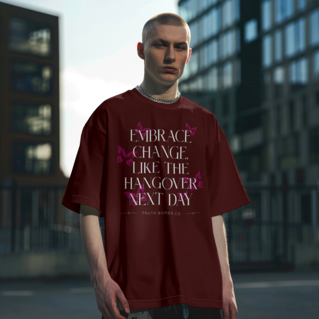 Embrace the change Terry oversized t-shirt