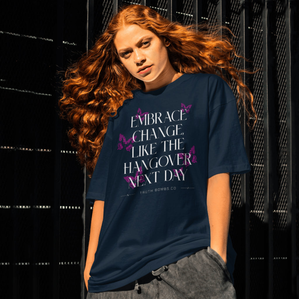 Embrace the change Terry oversized t-shirt